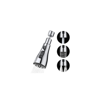 360 Degree Movable Faucet Aerator Infinity (3 Mode Jet X-Cross Eco-Mist) (Infinity - 3 Flow)