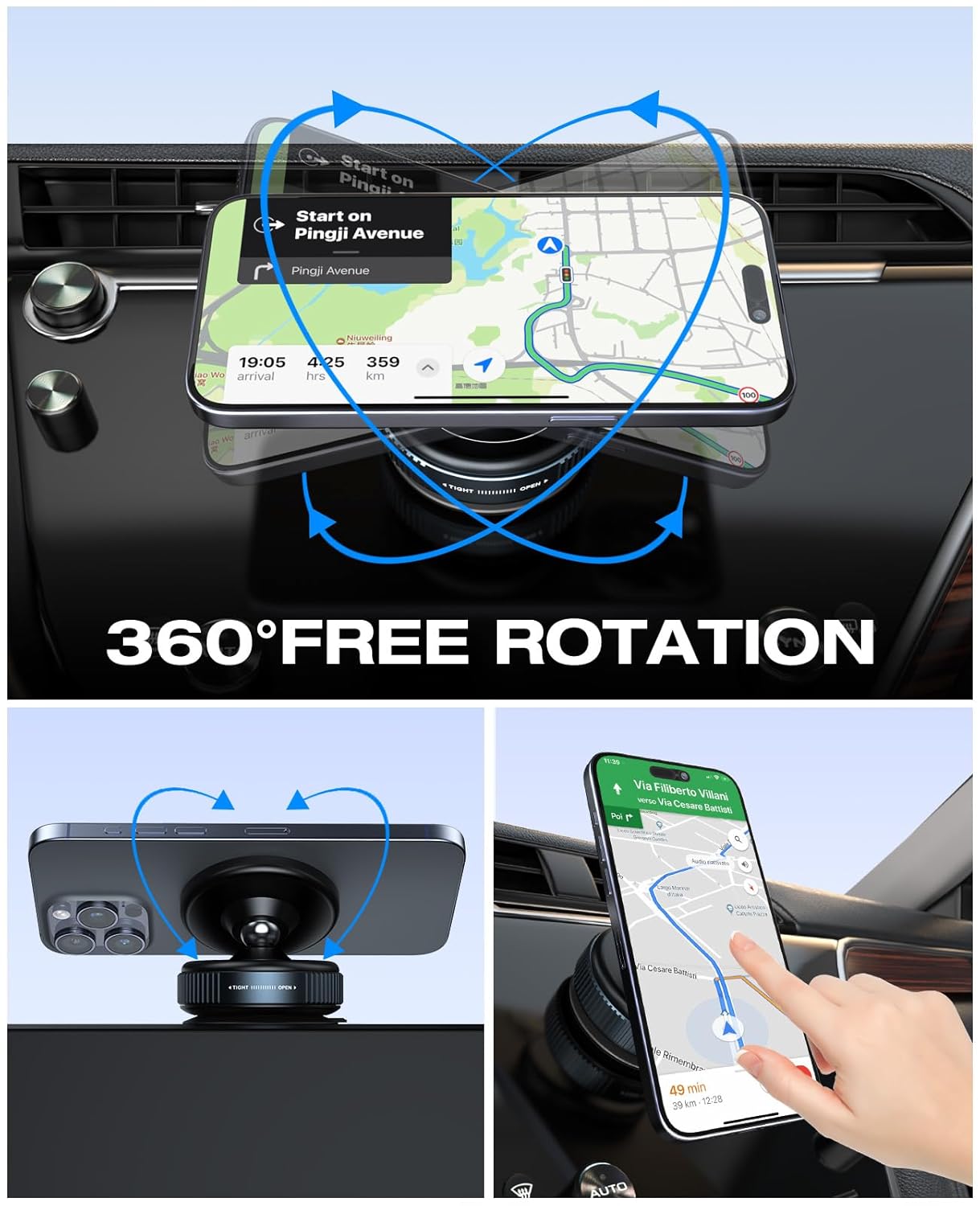 Magnetic Phone Holder for Car and Desk