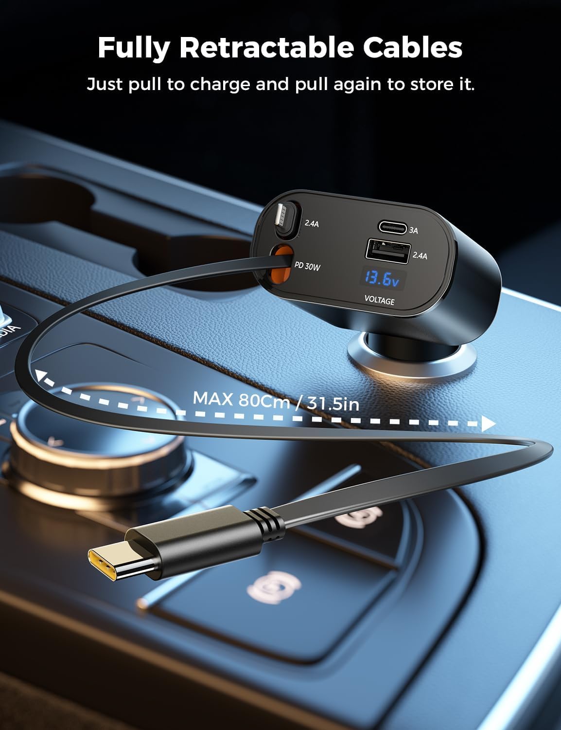 Retractable Car Charger