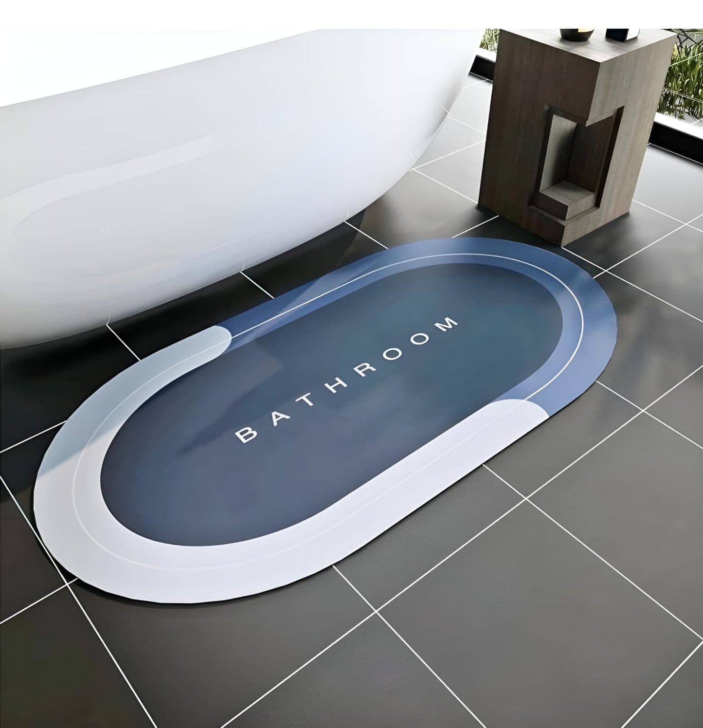 Water Absorbent Bathroom Door Mat